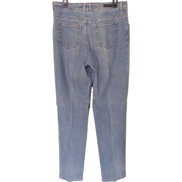 Gloria vanderbilt Amanda Light Wash 12 long straight leg stretchy jeans - Picture 3 of 7